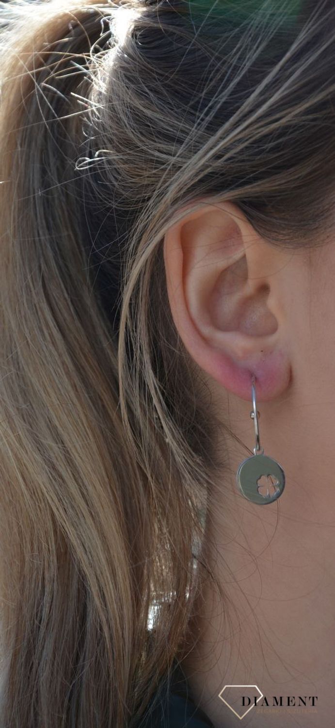 Kolczyki srebrne kółka Dallacqua ✓Srebrne Kolczyki Damskie w Sklepie z Biżuterią zegarki-diament.pl✓Piękne i Eleganckie Kolczyki dla  wysyłka✓.jpg